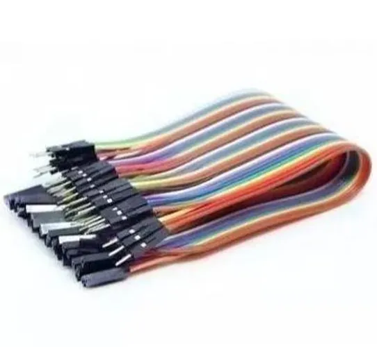 COD-CP4 Cabo Jumper 20cm Femea X Macho 20 Unidades Arduino - Protoboard - Robotica