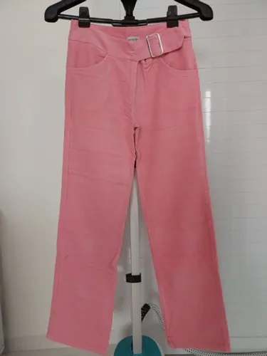 Calça Rosa Chá Cotelê