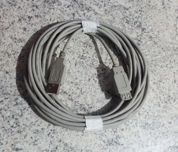 Cabo de USB extensão de 5 metros macho e fêmea 