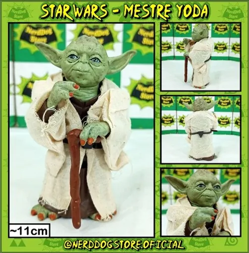 Action Figure Mestre Yoda - Star Wars Jedi Força Darth Vader Skywalker - NerdDog Store