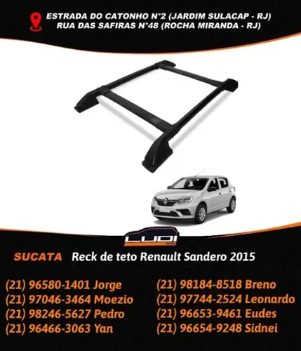 Rack de teto Renault Sandero 2015