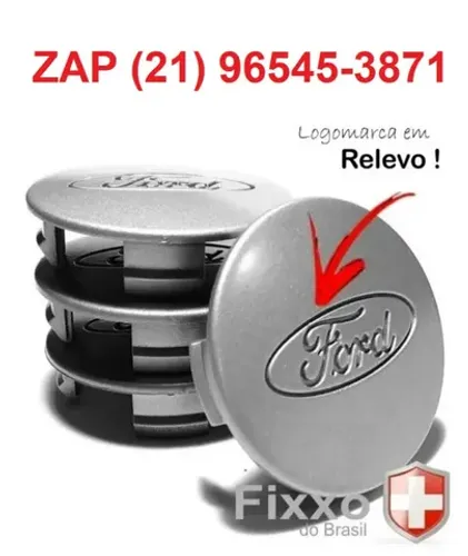 Jogo 4 Sub-Calotinhas para Rodas Ford Ranger_Aceito Cartão