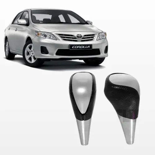 Bola de Câmbio Toyota Corolla 2009 à 2014 - Automático - Preto C/ Tampa Prata - N500504