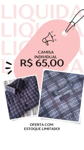 Camisa Masculina Individual - Promoção!