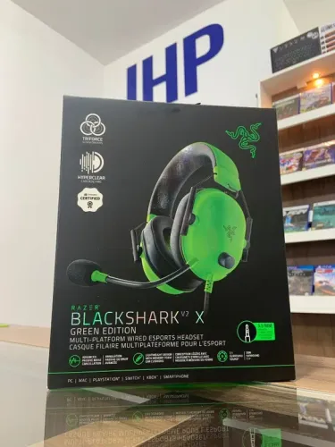 Headset Gamer Razer Blackshark v2 Wired Green Edition - Novo Lacrado - Parcelamos Sem Juro
