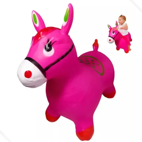 Cavalinho De Borracha Upa Upa Pula pula Brinquedo Musical/led