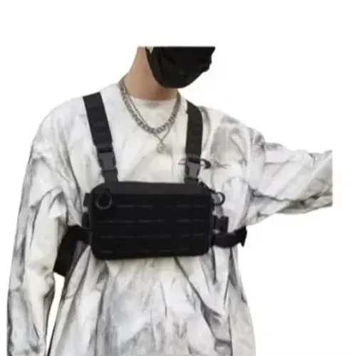 Mochila Peitoral Tática Militar - Estilo Streetwear Bag Motoqueiro Entregador