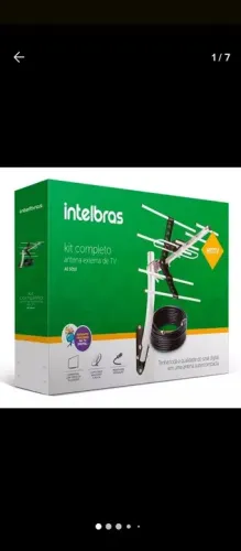 Kit Completo Antena Externa de TV Intelbras 5000