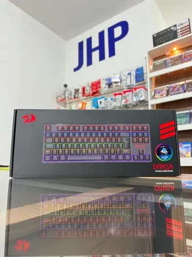 Teclado Mecânico Redragon Daksa Preto Switch Azul Rainbow RGB | Loja Curitiba