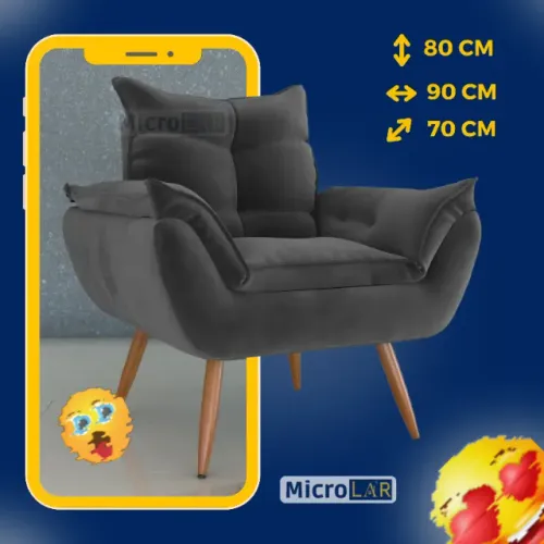 Poltronas Para Sala Decor ML 9 Meses de Garantia - Novas na Caixa