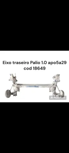 Eixo Traseiro Palio 1.0 após 5a29 - cod 18649