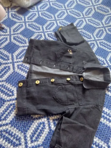 Jaqueta jeans com botões feminina número 12 linda
