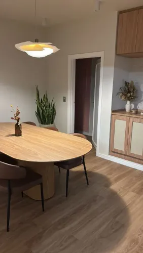 Mesa de jantar Oval MDF personalizada-Envio para todo Brasil