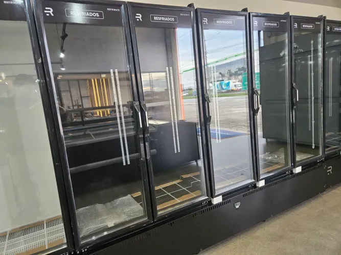 refrigerador 5 portas multiuso para conveniências 0 a 7 graus 