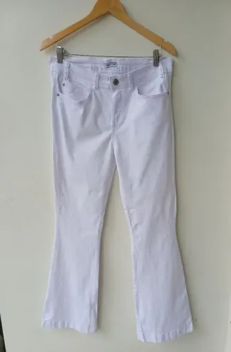 Calça flare branca tam 44