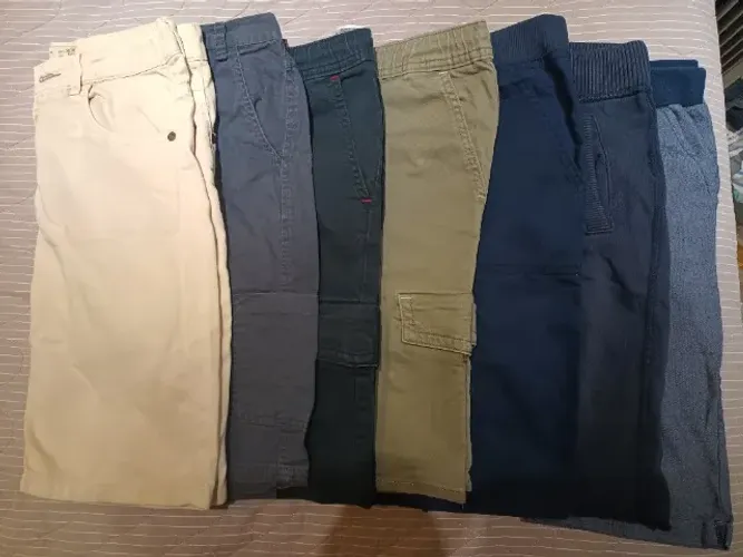 Conjunto 7 Bermudas Zara, track and field, faded glory e maisTrack and Field - Infantil