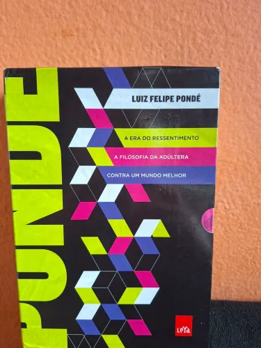 Box luiz pondé - 3 volumes A era do ressentimento .A filosofia da adúltera