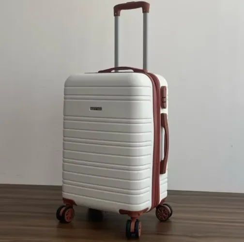 Mala de Bordo Branca para Viajar de Avião