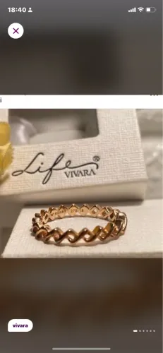 Anel vivara life rose entrelaçado