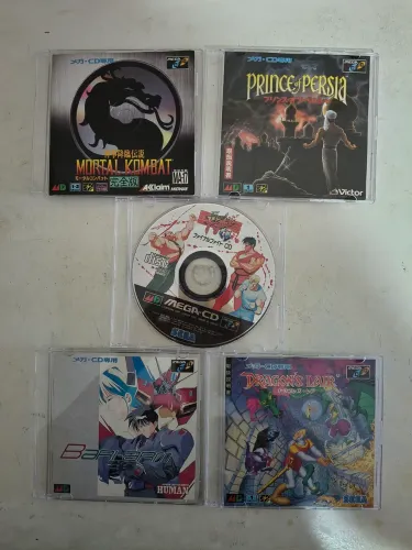 Sega CD lote de jogos originais japonês - manuais originais - cds em ótimo estado 