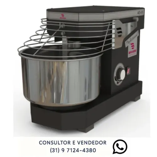 Amassadeira 5 KG Espiral Braesi 10 Velocidades Nova