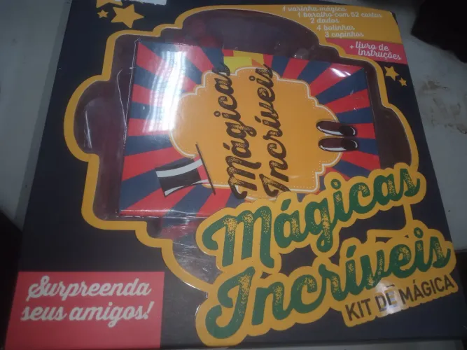 mágicas incríveis kit varinha baralho dados bolinhas copinhos