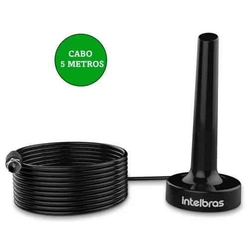 Antena de TV Interna UHF/HDTV, Cabo de 5 Metros - Intelbras AI 2031 em São Luís ma