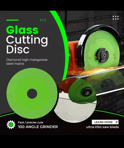 0Disco De Corte Para Vidro Porcelana Piso Cerâmica Jade e Cristal 100mm x 15mm