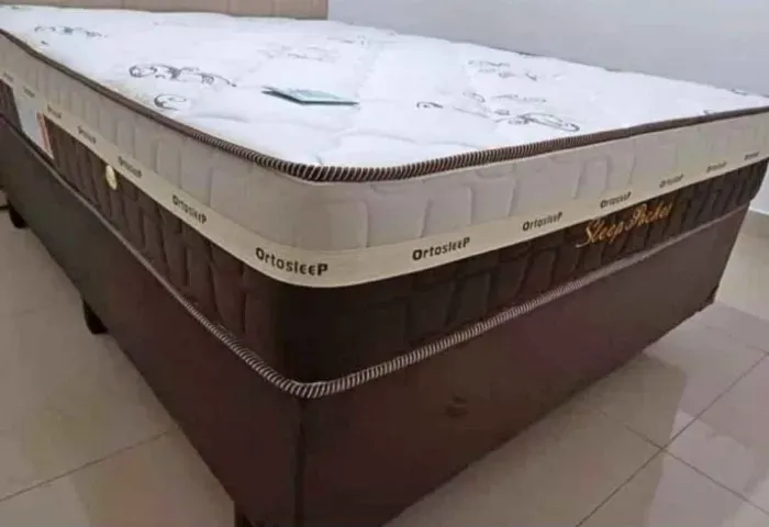 Cama box colchão d28 suporte Novo