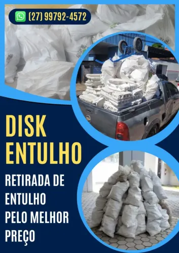Retirada de entulho, melhor preço.