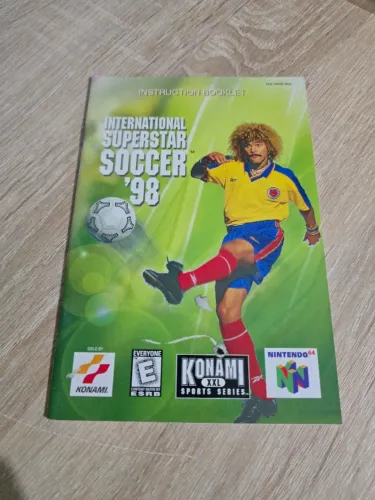 Manual do jogo International super star Soccer 98 de Nintendo 64
