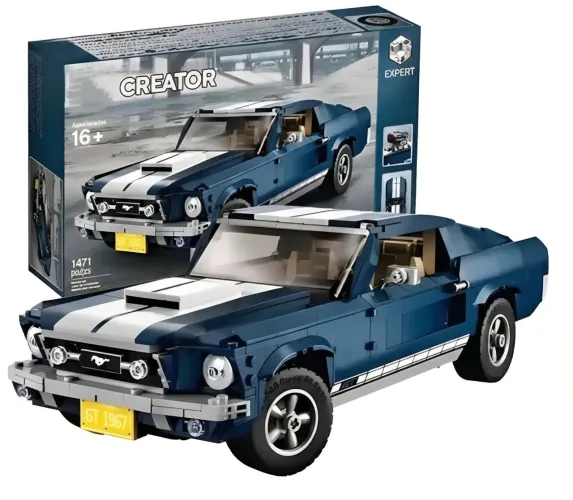 BLOCOS DE MONTAR FORD MUSTANG 1471 PEÇAS MODELO 91024 MARCA MEGA
