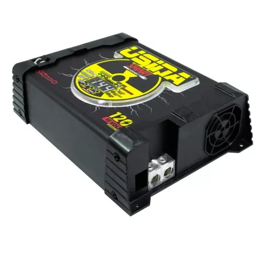 Fonte Carregador de bateria Usina 120A com Voltímetro