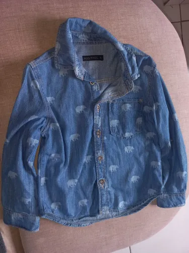 Camisa manga comprida jeans