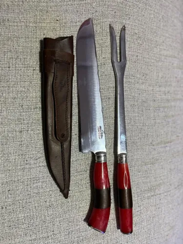 Conjunto Faca e Garfo Artesanal