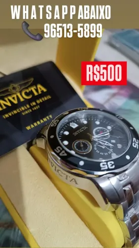 Relógio INVICTA PRATA MODELO Referência 0069 / PRO DIVER 
