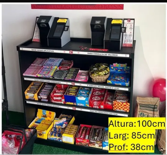 BALCÃO DE PAGAMENTO MERCADINHO MDF 