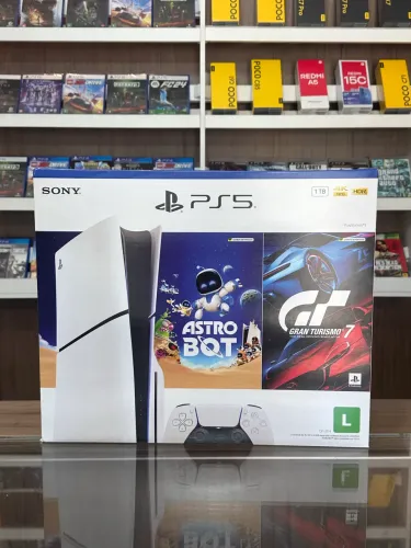 Console PlayStation 5 Bundle Gran Turismo + Astro Bot 12x Sem Juros Novo Loja Fisica