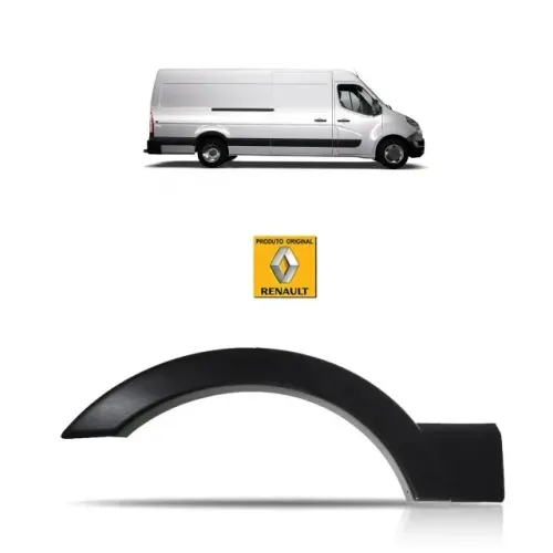 FRISO DO ARCO DA RODA TRASEIRA RENAULT MASTER 2014 A 2021 LADO DIREITO ORIGINAL