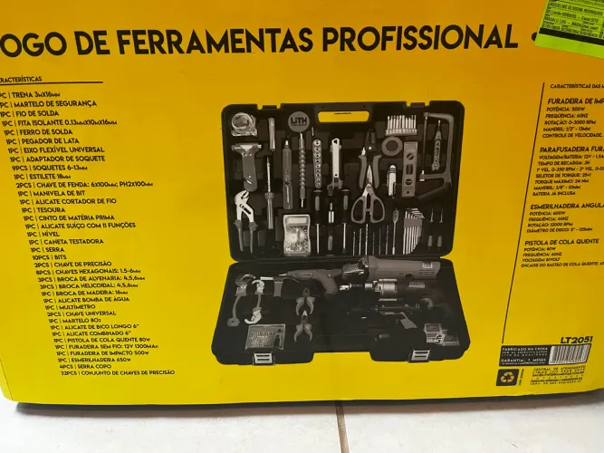 Jogo de Ferramentas com 102 Peças