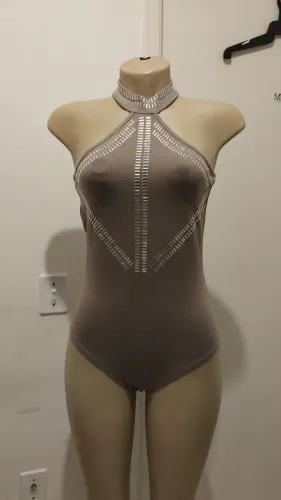 Body Feminino com Detalhes em Strass