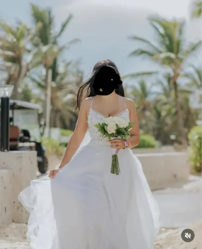 Vestido de noiva branco e véu - renda e tule