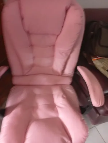 Cadeira Rosa Confortável para Escritório ou Home Office