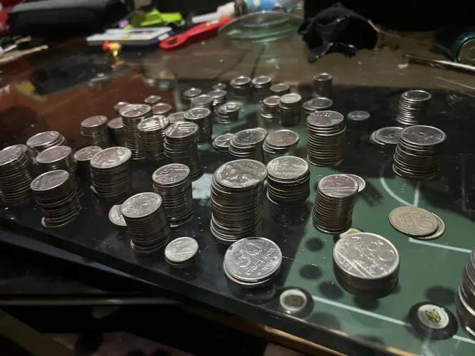 550 Moedas Antigas Colecionáveis