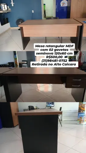 Mesa retangular seminova 