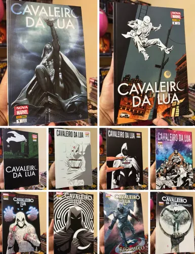 Cavaleiro da Lua Panini Completa 1 ao 8 + Cavaleiro da lua recomeço completo parte 1 e 2