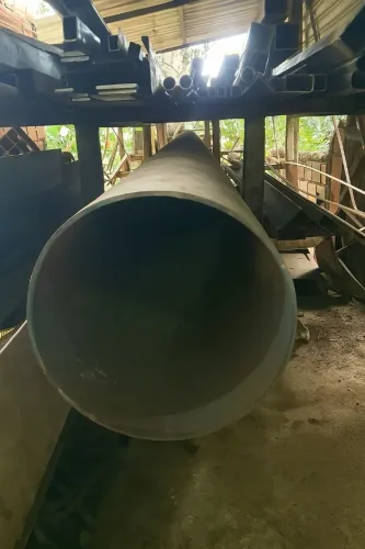 Tubo Redondo de Aço 356mm x 6,35mm x 6500mm - Estrutural / Caldeiraria