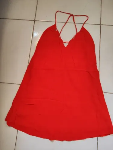 Vestido vermelho tirinhas 