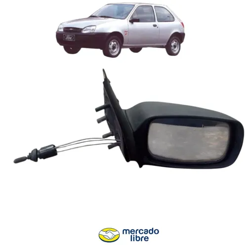 Retrovisor Fiesta 96 97 98 99 A 2003 Com Controle Direito