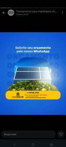 Instalação de Placas de Energia Solar